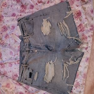 AMERICAN EAGLE 90S BOYFRIEND DENIM SHORTS SIZE 18 NWT